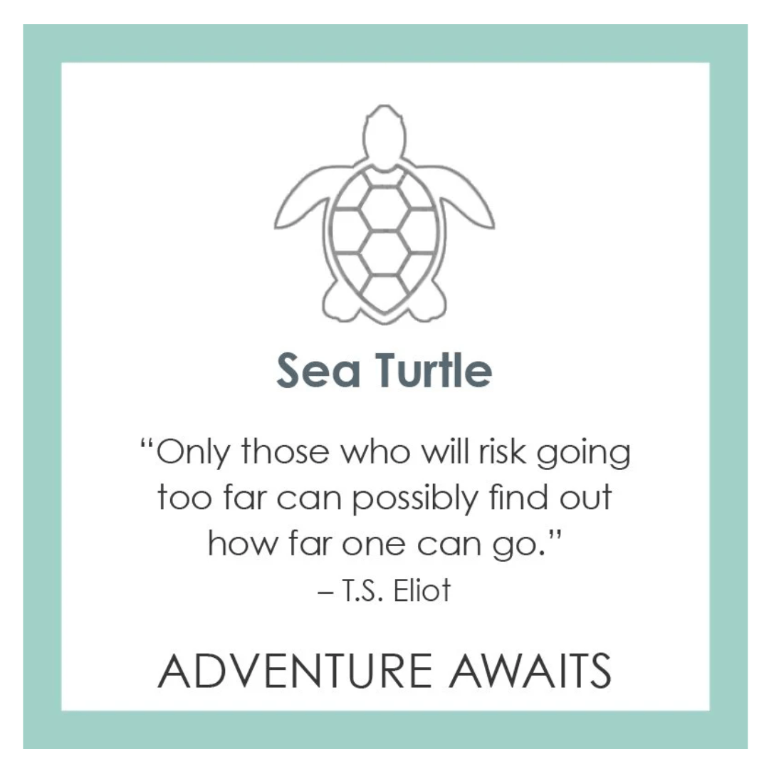 LOLA Sea Turtle Pendant - Light Blue - Mini - Lola