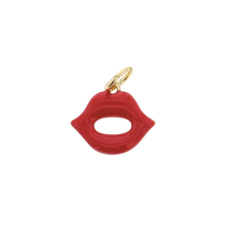 Lotus Red Lips Charm - Lotus