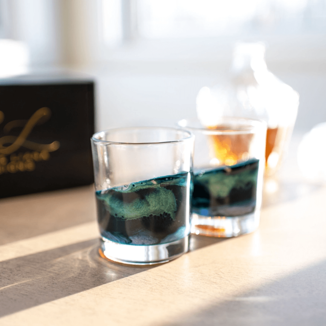 Lynn and Liana Resin Coated Old Fashioned Whiskey Glasses - Lynn & Liana