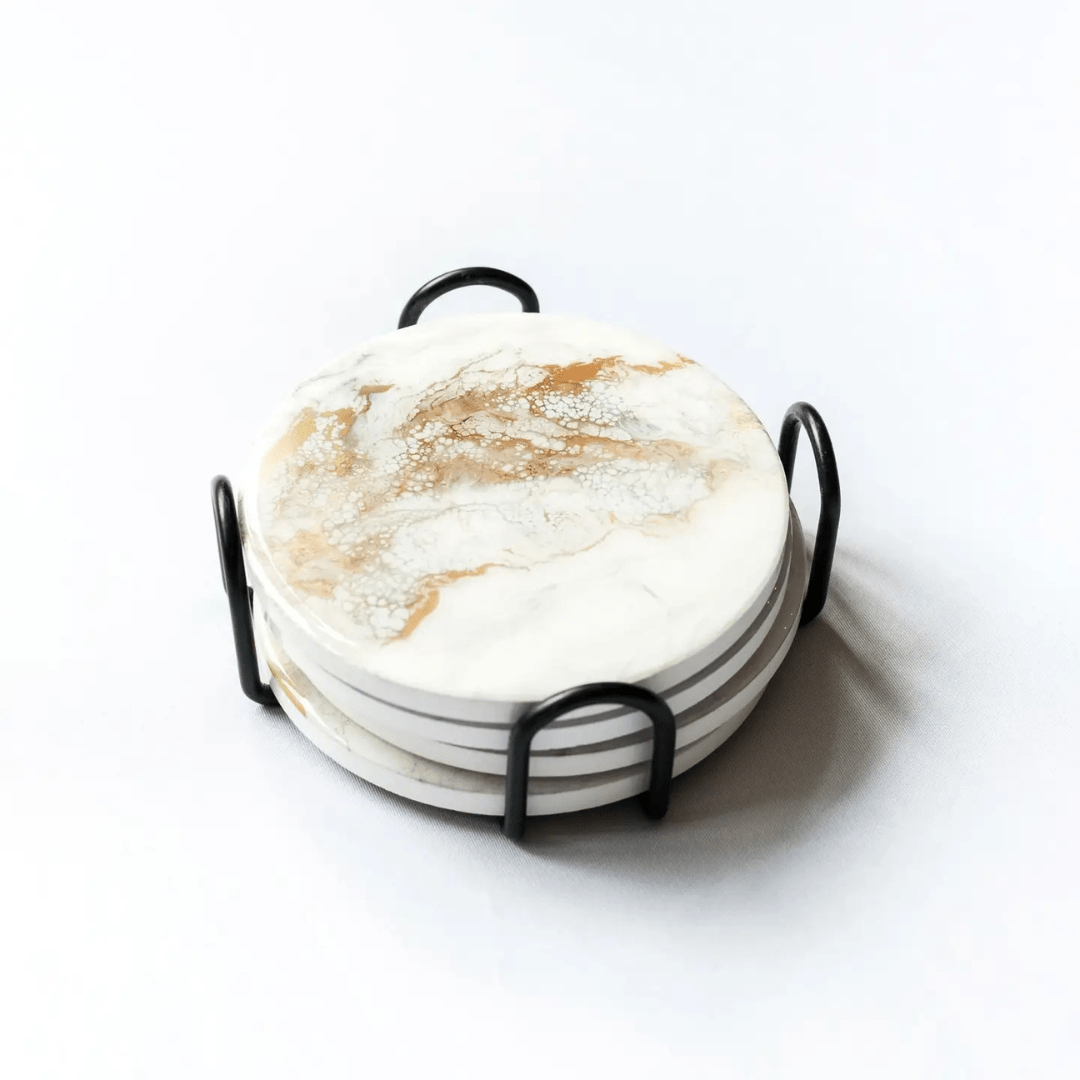 Lynn & Liana Ceramic Resin Coasters - Lynn & Liana