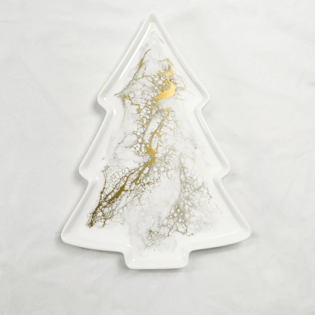 Lynn & Liana Christmas Tree Tray - Gold Quartz - Lynn & Liana