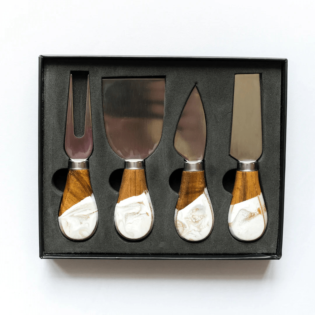 Lynn & Liana Resin Coated Cheese Knife Set - Lynn & Liana