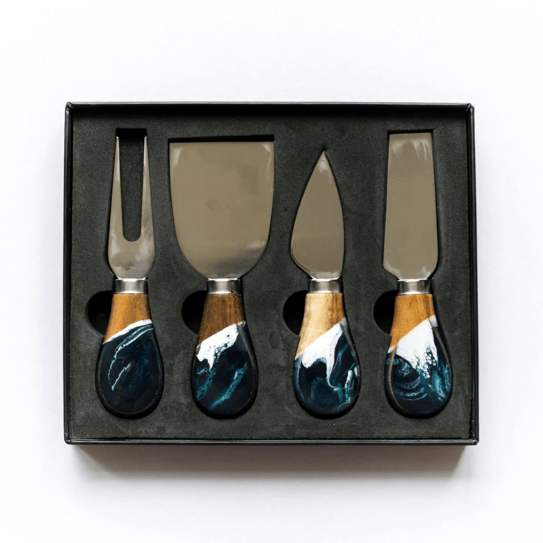 Lynn & Liana Resin Coated Cheese Knife Set - Lynn & Liana