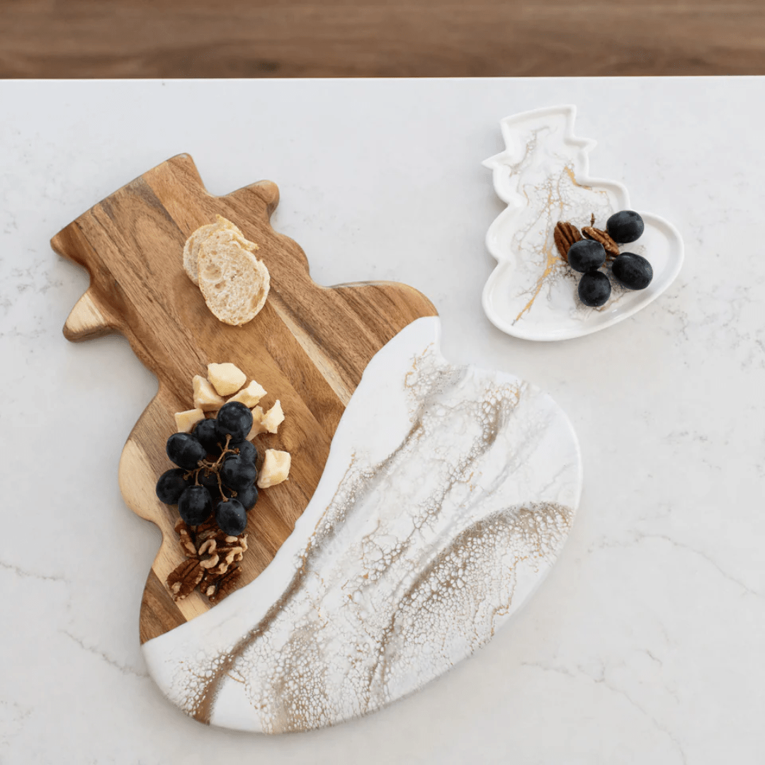 Lynn & Liana Snowman Charcuterie Board - Lynn & Liana
