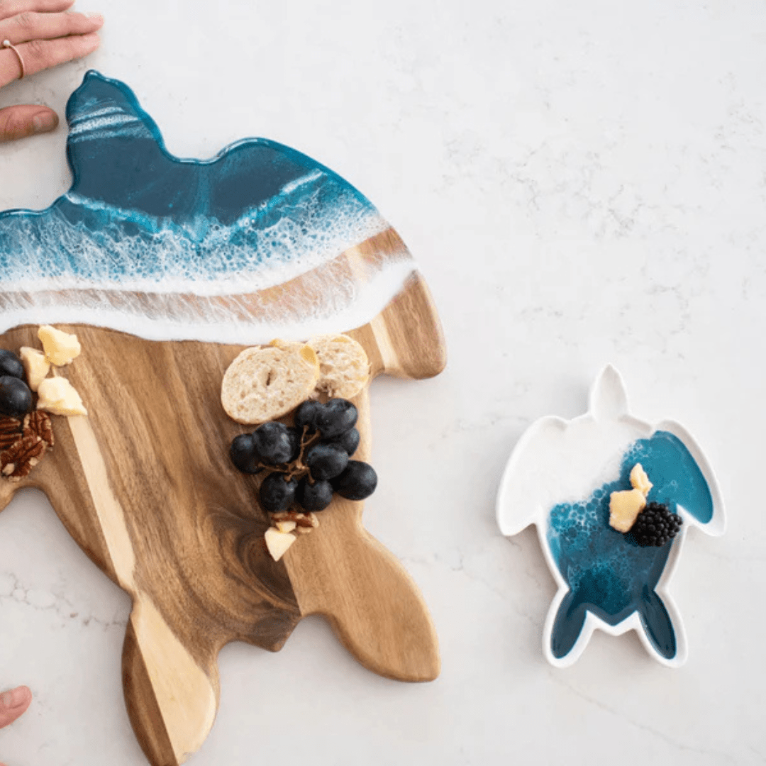 Lynn & Liana Turtle Shaped Ceramic Tray - Ocean Vibes - Lynn & Liana