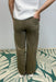 Lysse Erin Hi Waist Wide Leg Denim - Antique Wash Olive - Lysse