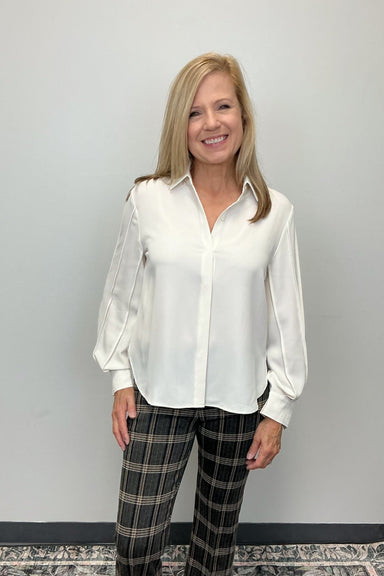 Lysse Ivette Pleated Balloon Sleeve Blouse - Lysse