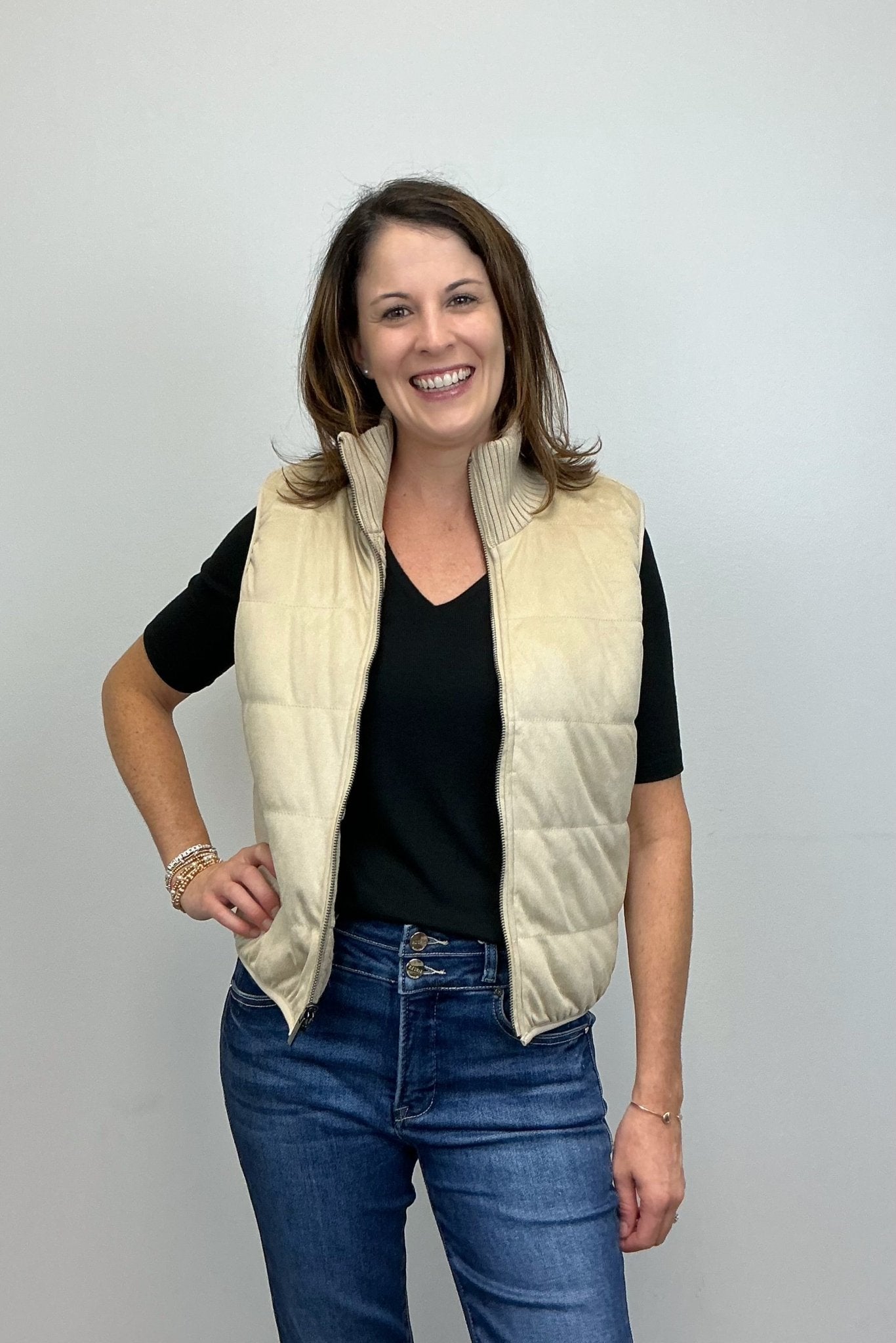 Lysse Petra Reversible Puffer Sweater Vest - Lysse