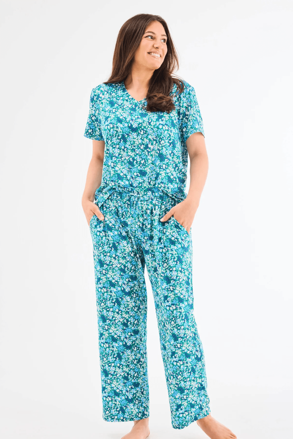 Mary Square Women's Alli Pants Set - Day Dreaming Blue - Mary Square