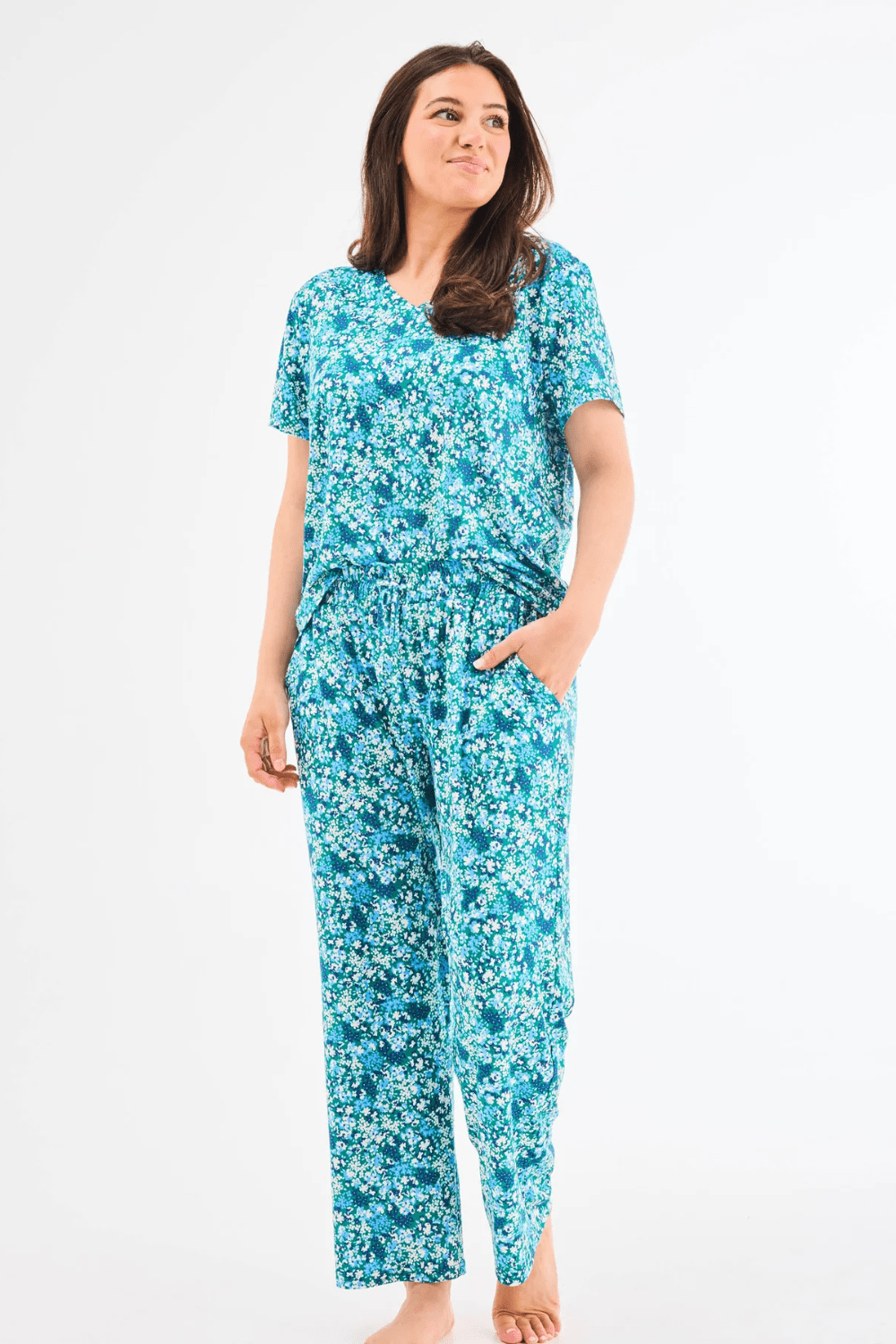 Mary Square Women's Alli Pants Set - Day Dreaming Blue - Mary Square