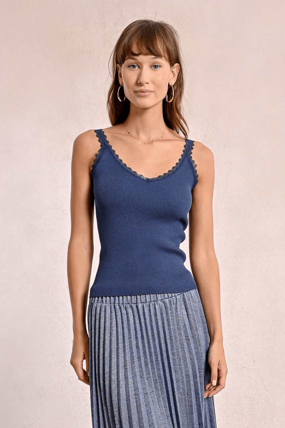 Molly Bracken Knit Spaghetti Strap Tank - Molly Bracken