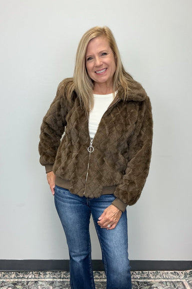 Molly Bracken Woven Jacket - Brown - Molly Bracken