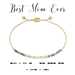 Morse Code Beaded - Best Mom Ever - Dot & Dash Designs