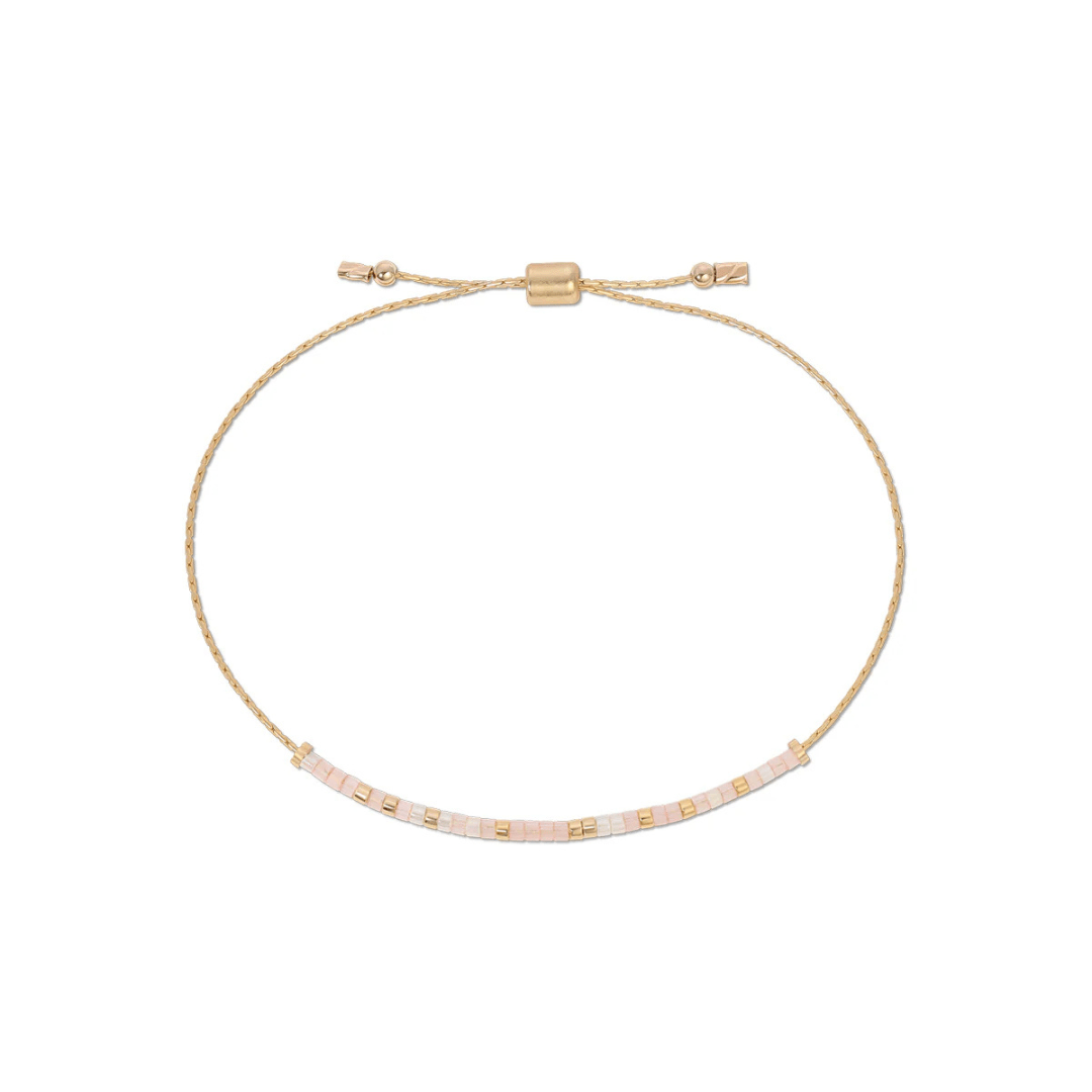 Morse Code Beaded Bracelet - Beach Girl - Dot & Dash Designs