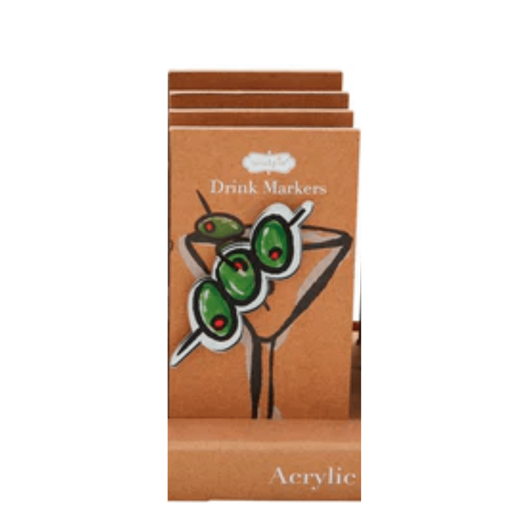 Mud Pie Acrylic Drink Marker Set - Mud Pie