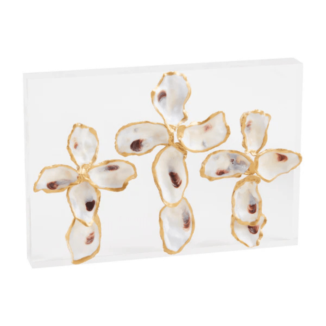 Mud Pie Acrylic Oyster Plaque - Mud Pie