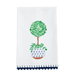 Mud Pie Blue Potted Plant Towel - Mud Pie