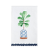 Mud Pie Blue Potted Plant Towel - Mud Pie