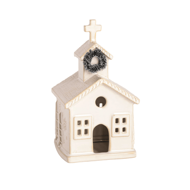Mud Pie Ceramic Church Sitter - Mud Pie