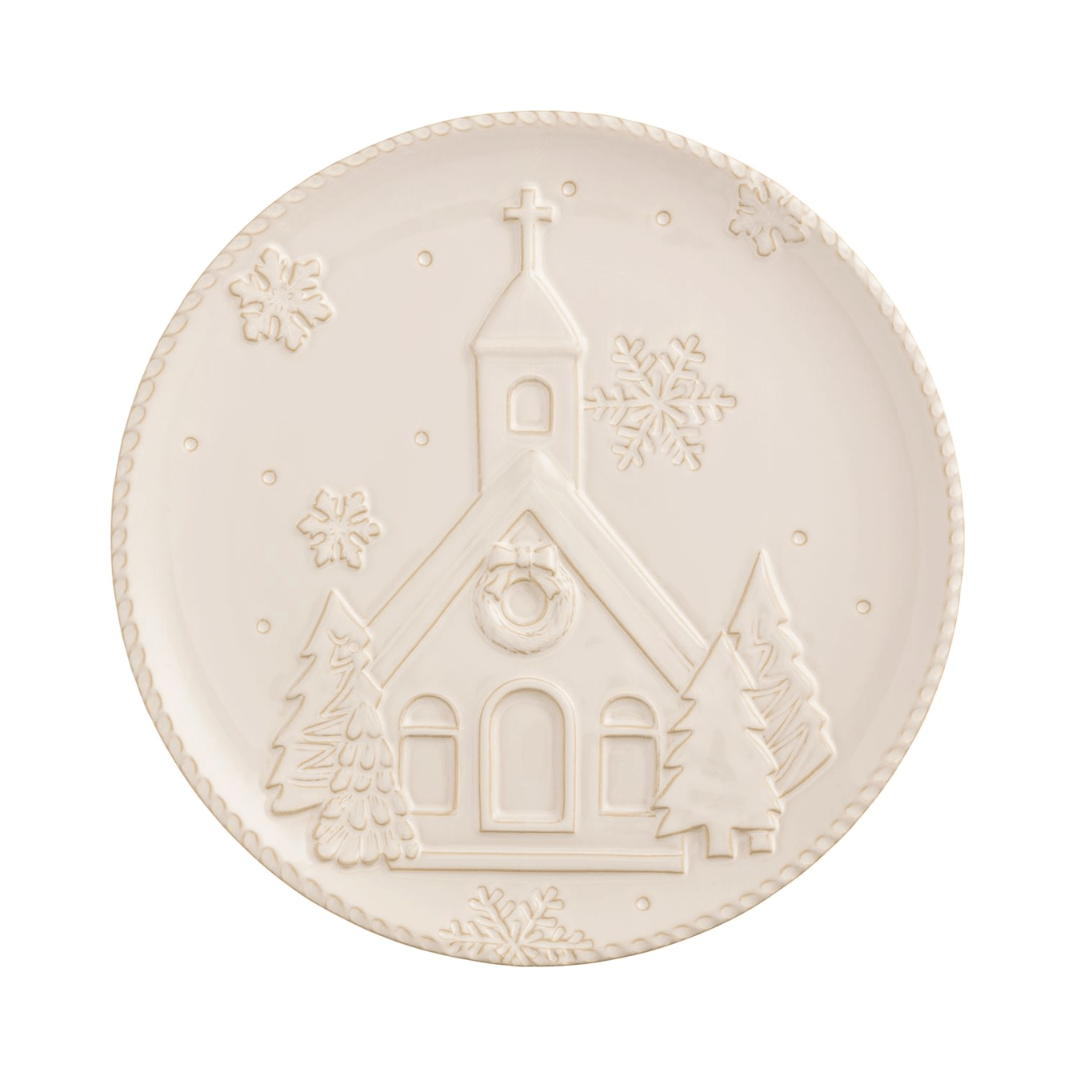 Mud Pie Christmas Church Plate - Mud Pie