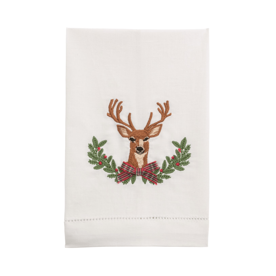 Mud Pie Christmas Embroidered Towels - Mud Pie