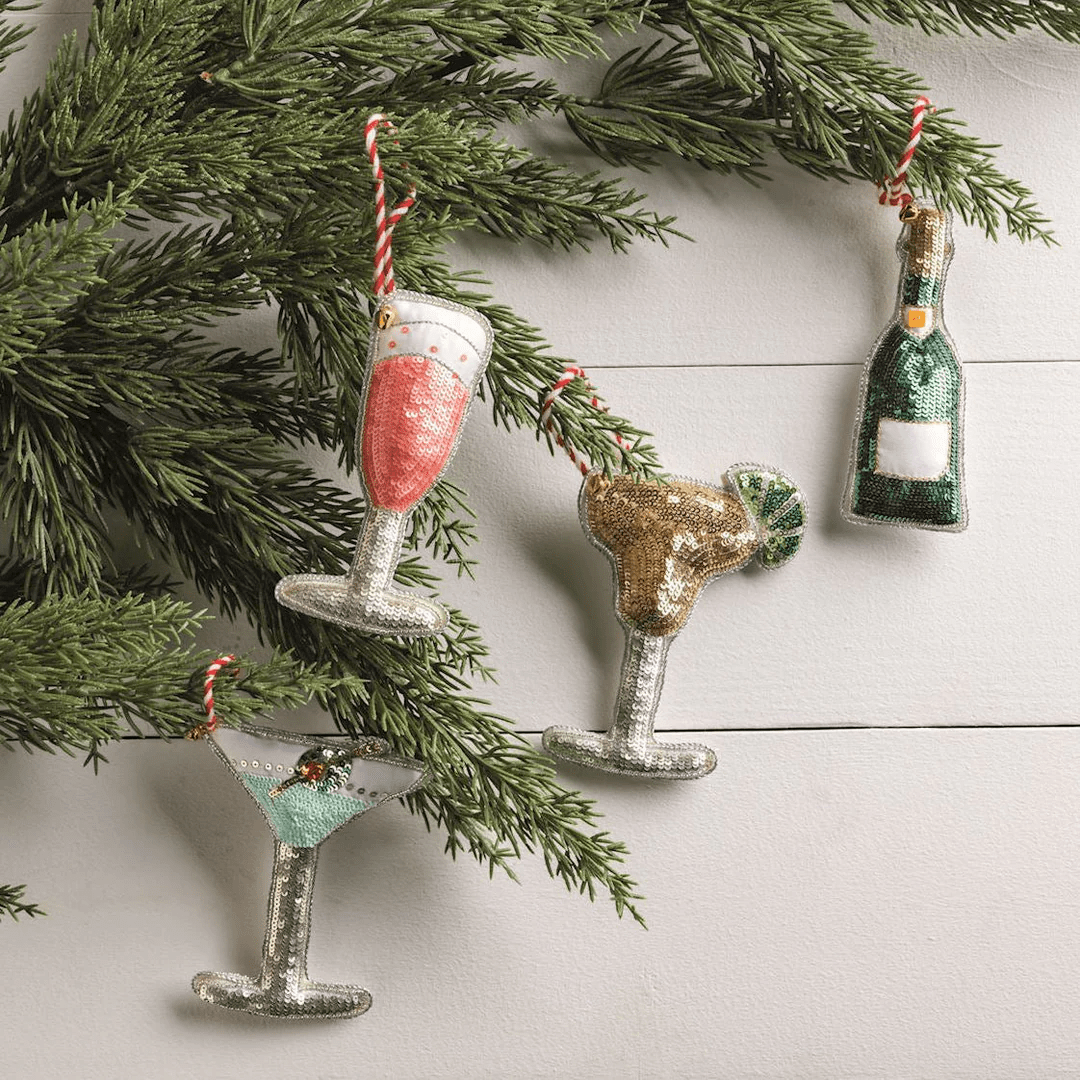 Mud Pie Cocktail Ornament - Mud Pie