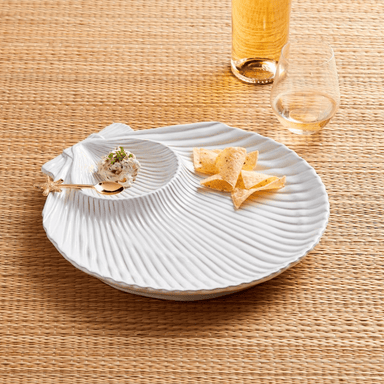 Mud Pie Fan Shell Chip & Dip Set - Mud Pie