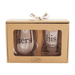 Mud Pie His & Hers Glass Set - Mud Pie