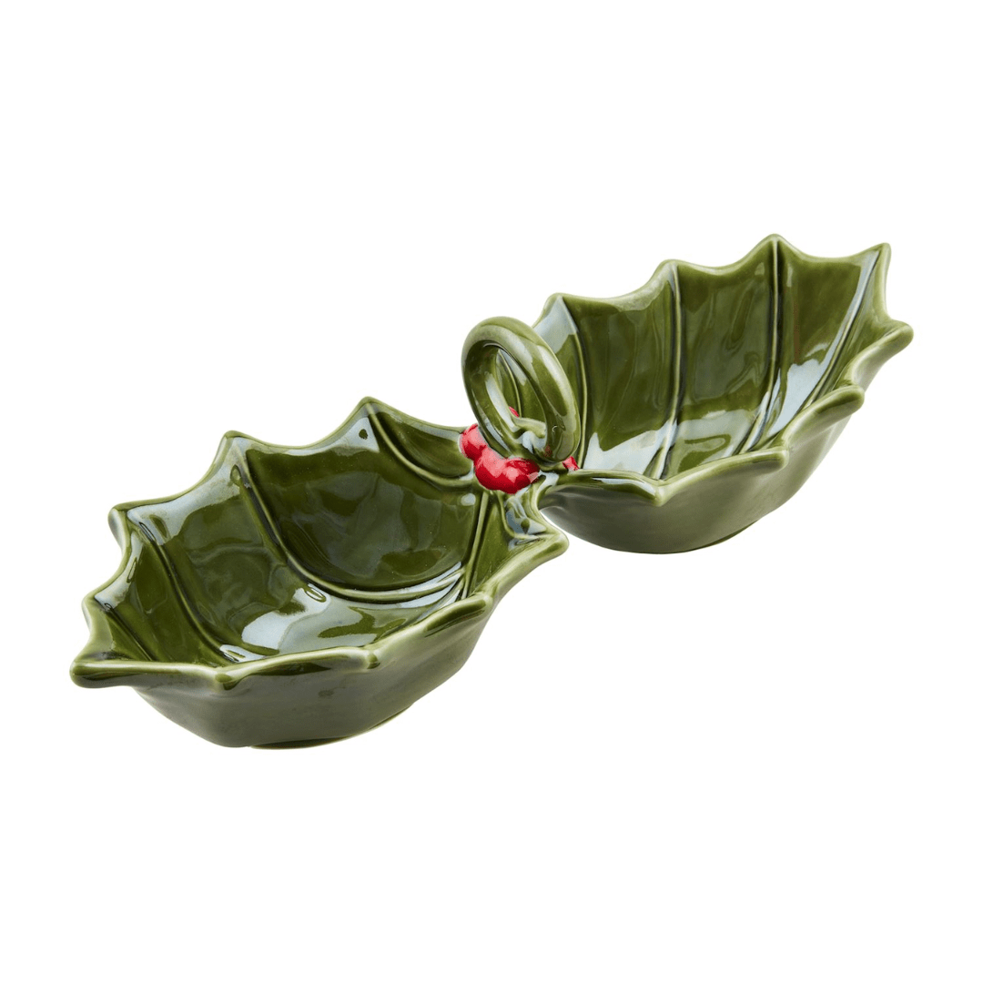 Mud Pie Holly Double Dip Dish - Mud Pie
