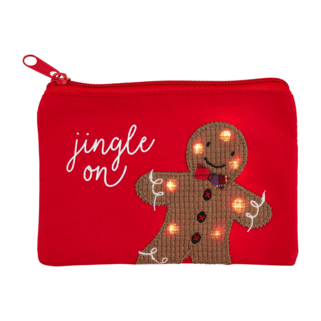 Mud Pie Light Up Christmas Pouch - Mud Pie