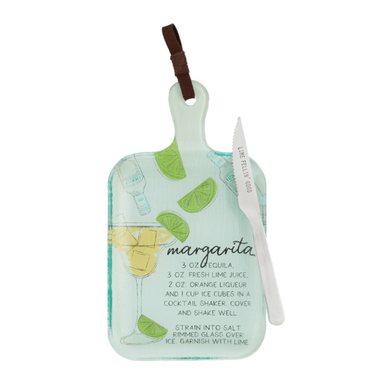 Mud Pie Margarita Glass Paddle Board Set - Mud Pie