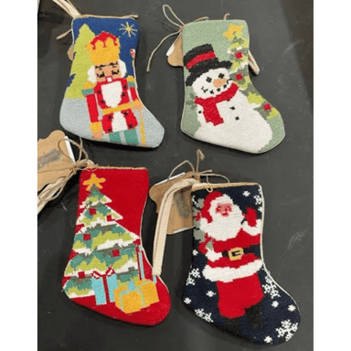 Mud Pie Mini Needlepoint Stocking - Mud Pie