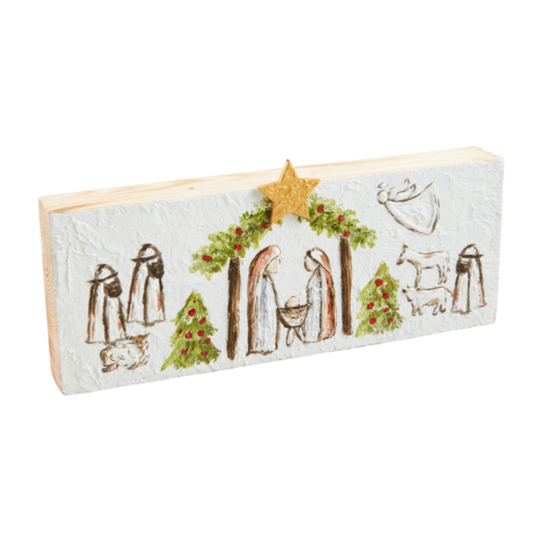 Mud Pie Nativity Plaque - Mud Pie