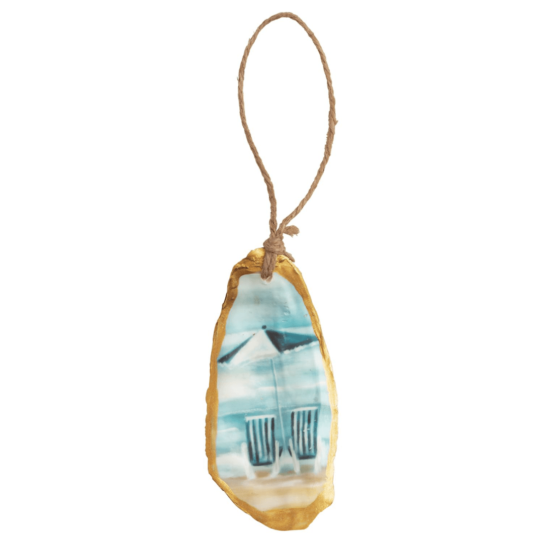 Mud Pie Oyster Beach Scene Ornament - Mud Pie