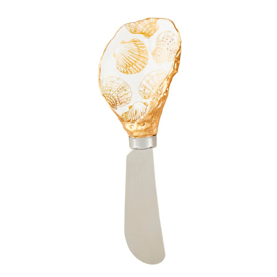 Mud Pie Patterned Oyster Spreader - Mud Pie
