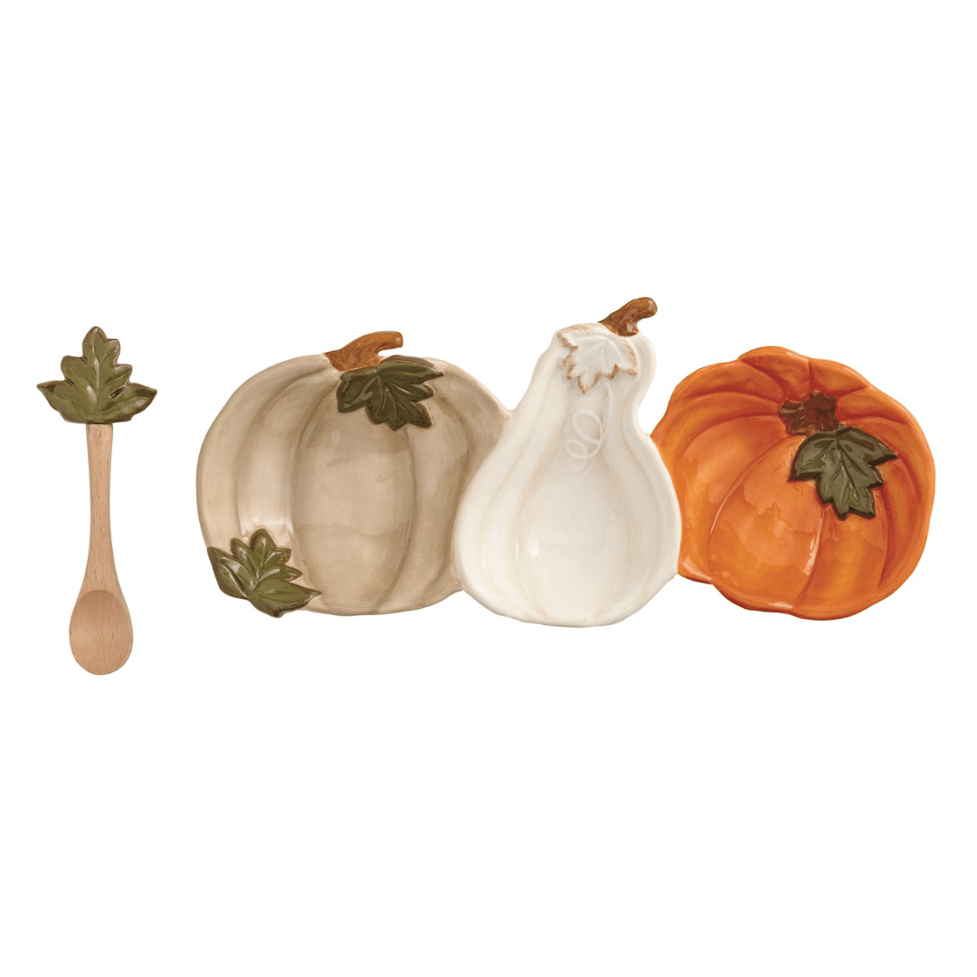 Mud Pie Pumpkin Triple Tidbit Set - Mud Pie