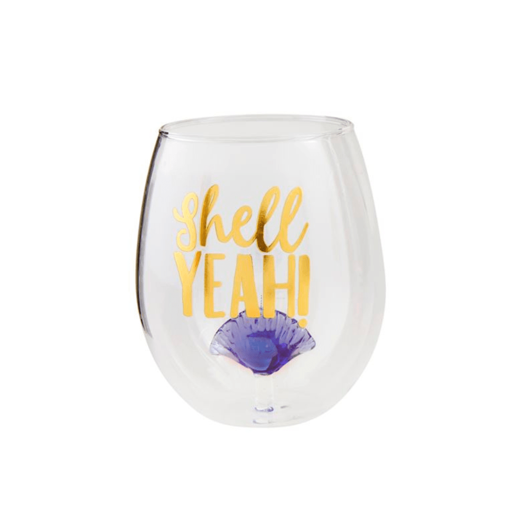 Mud Pie Sea Icon Wine Glass - Mud Pie