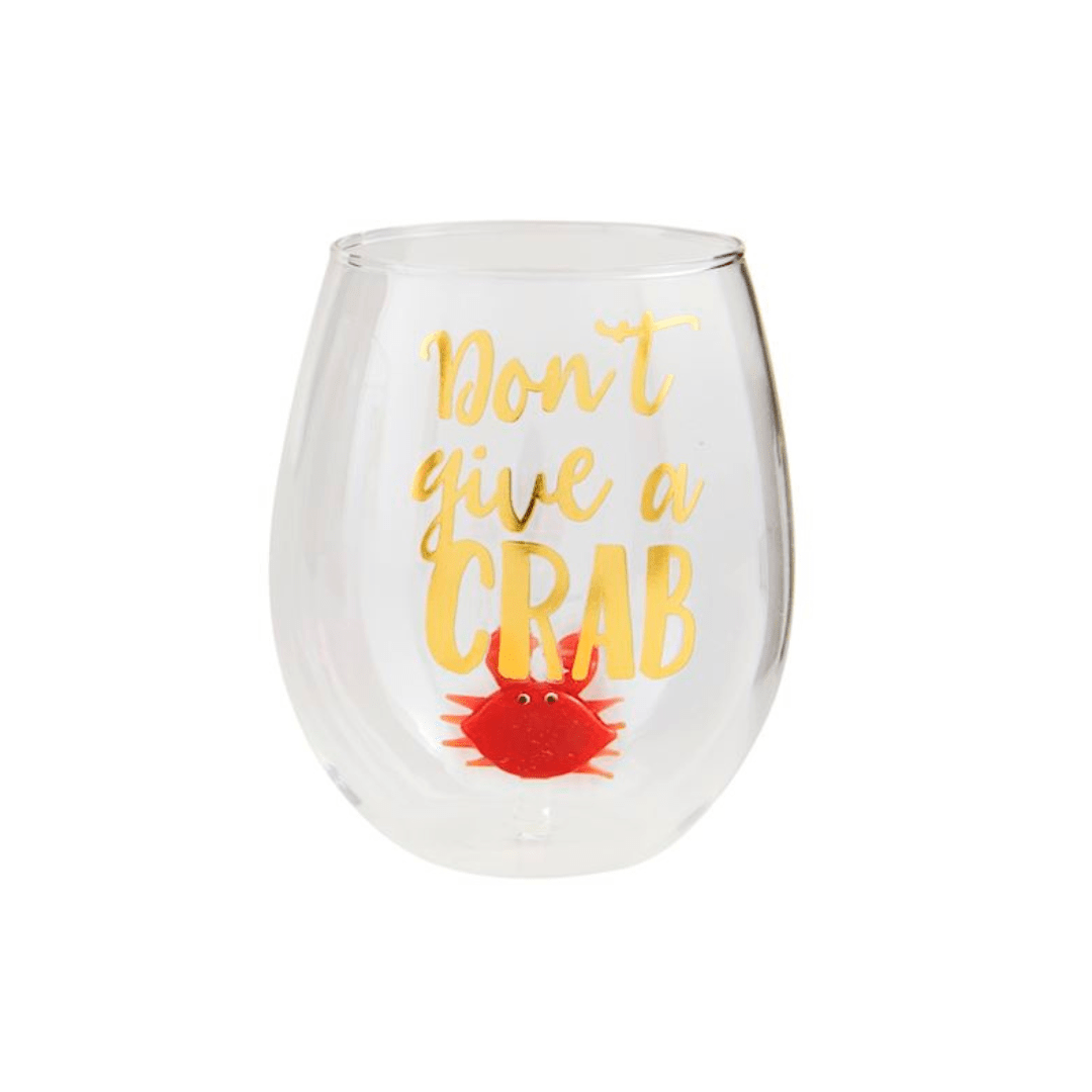 Mud Pie Sea Icon Wine Glass - Mud Pie