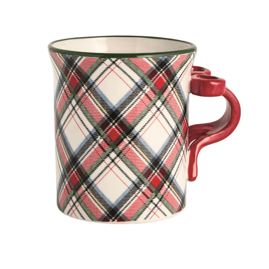 Mud Pie Tartan Figural Handle Mug - Mud Pie