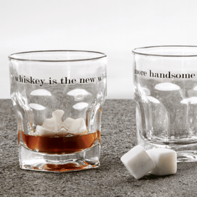 Mud Pie Whiskey Stone Glass Set - Whiskey - Mud Pie