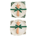 Mud Pie White Xmas Appetizer Plate Set - Mud Pie