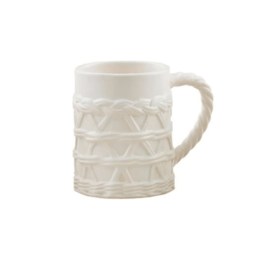 Mud Pie Woven Stoneware Mug - Mud Pie