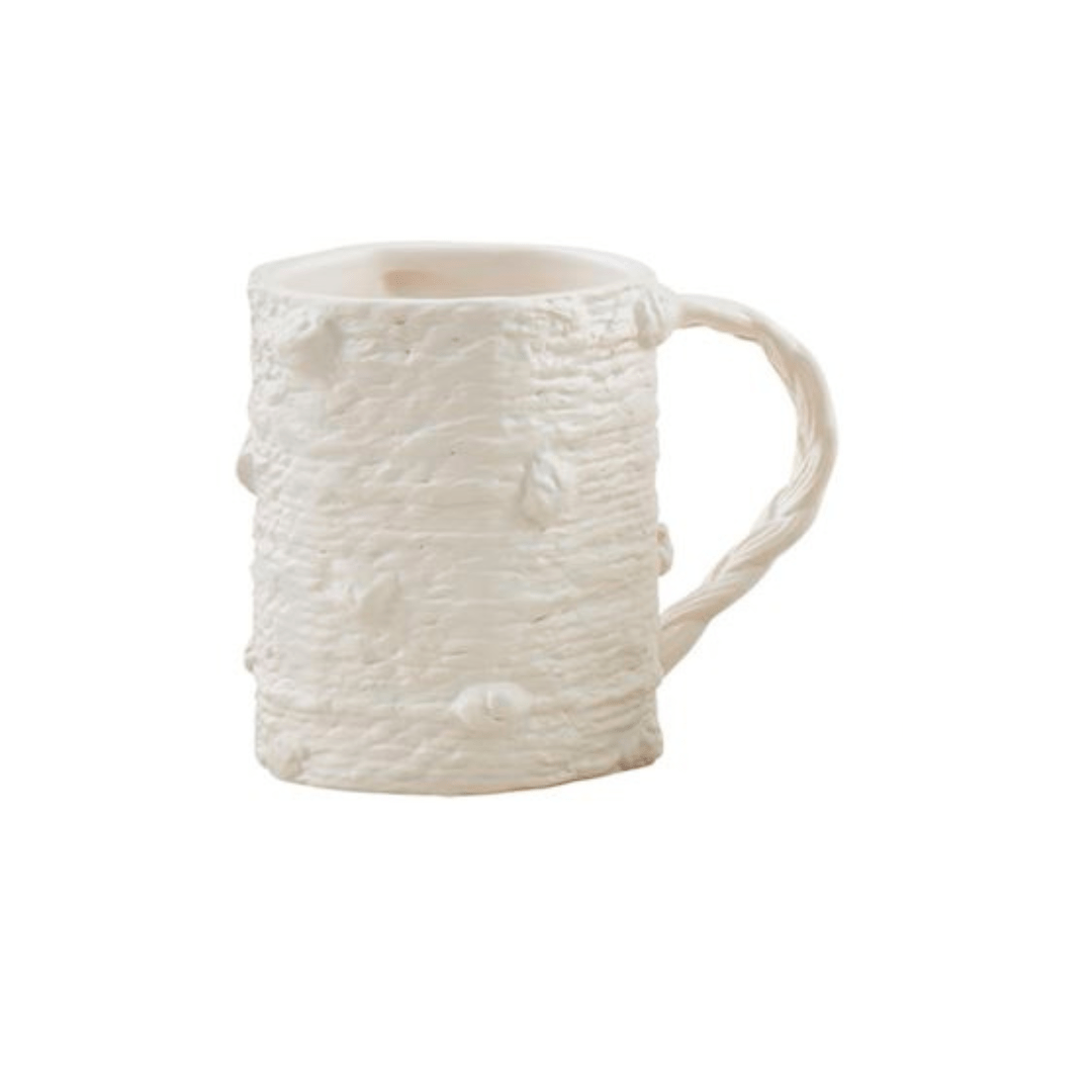 Mud Pie Woven Stoneware Mug - Mud Pie