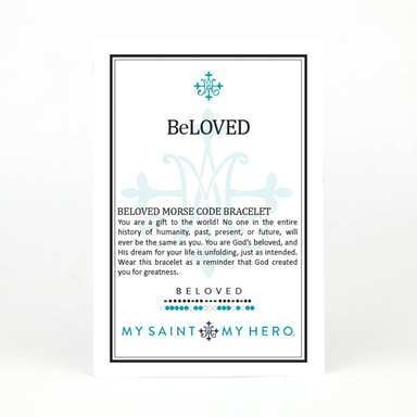 My Saint My Hero Beloved Morse Code Bracelet - My Saint My Hero