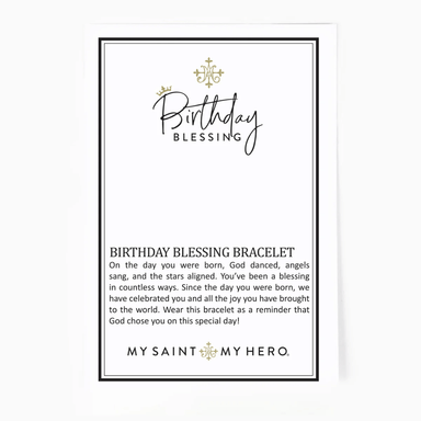 My Saint My Hero Birthday Blessing Bracelet - Pearl - My Saint My Hero