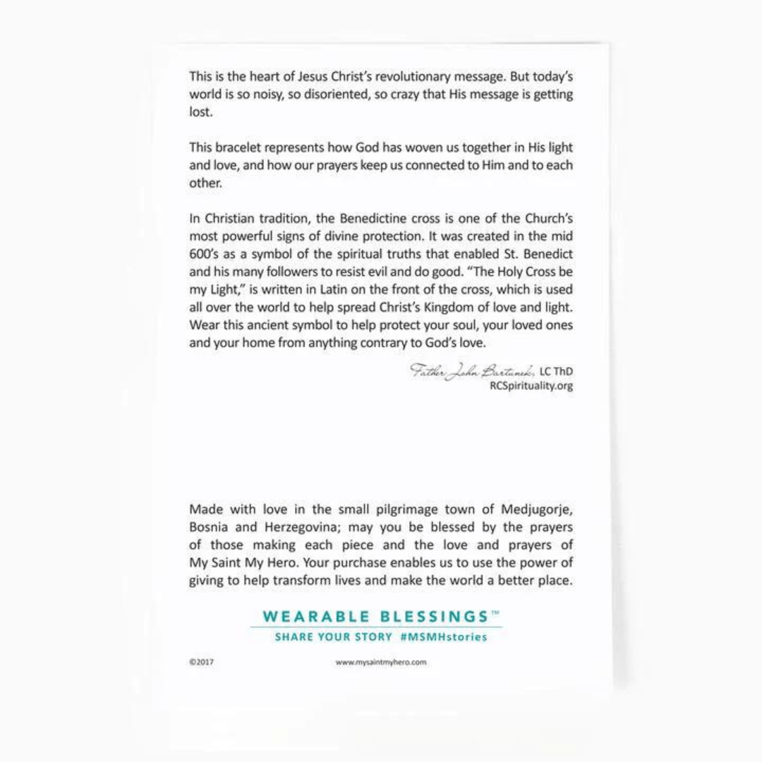 My Saint My Hero Gratitude Crystal Bracelet - Silver - My Saint My Hero