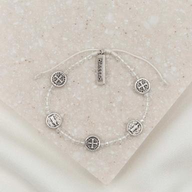 My Saint My Hero Gratitude Crystal Bracelet - Silver - My Saint My Hero