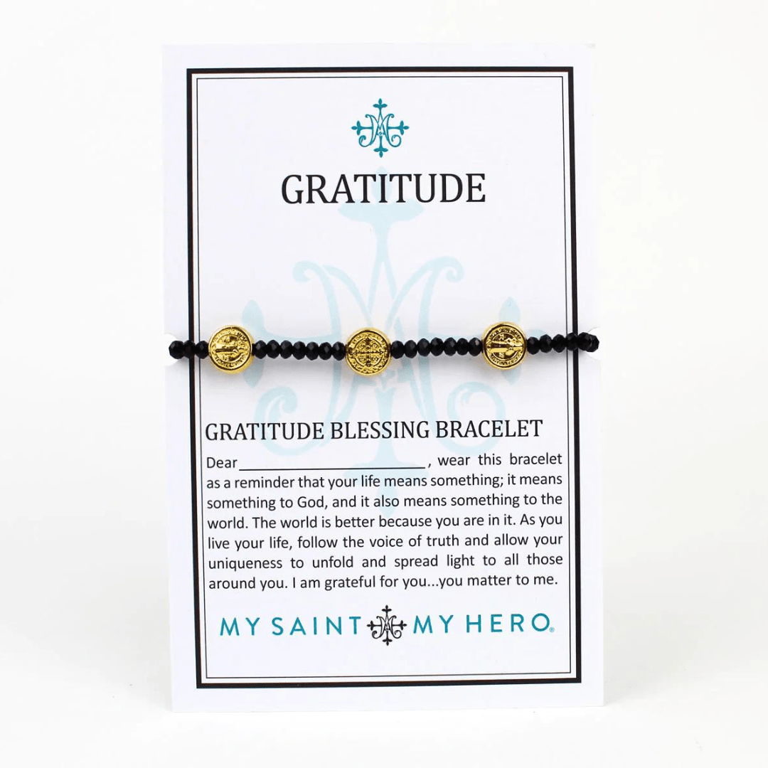 My Saint My Hero Gratitude Crystal Bracelet - Silver - My Saint My Hero