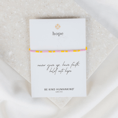 My Saint My Hero Hope Morse Code Bracelet - Pink/Orange - My Saint My Hero