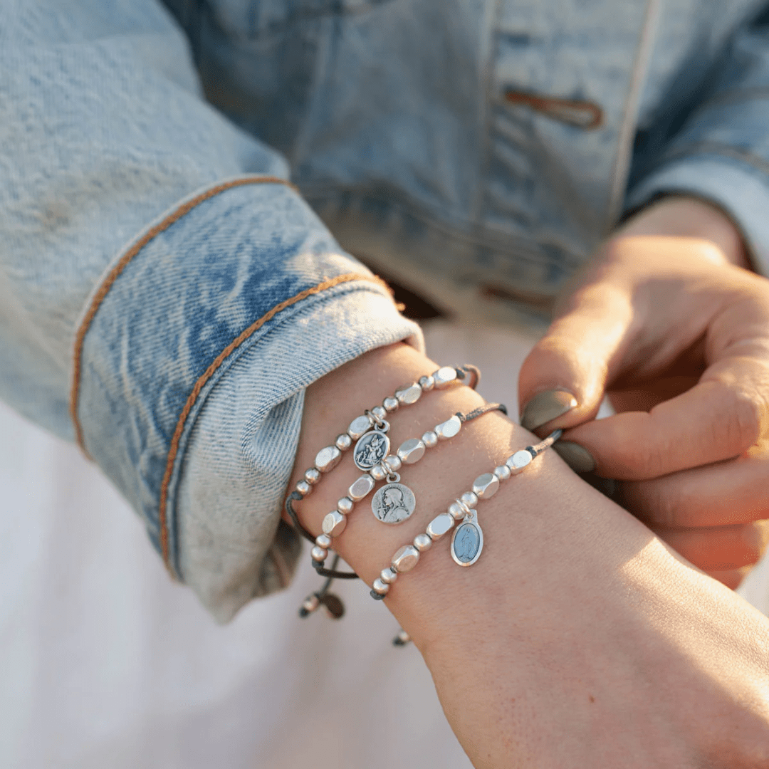 My Saint My Hero Little Saints - Miraculous Mary - Oval Blue - My Saint My Hero